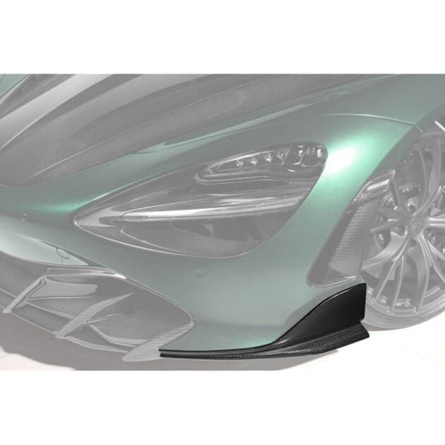 TopCar Design Teil 2 Zweiteiligen Carbon Seitensplitter Frontstoßstange McLaren 720S Fury