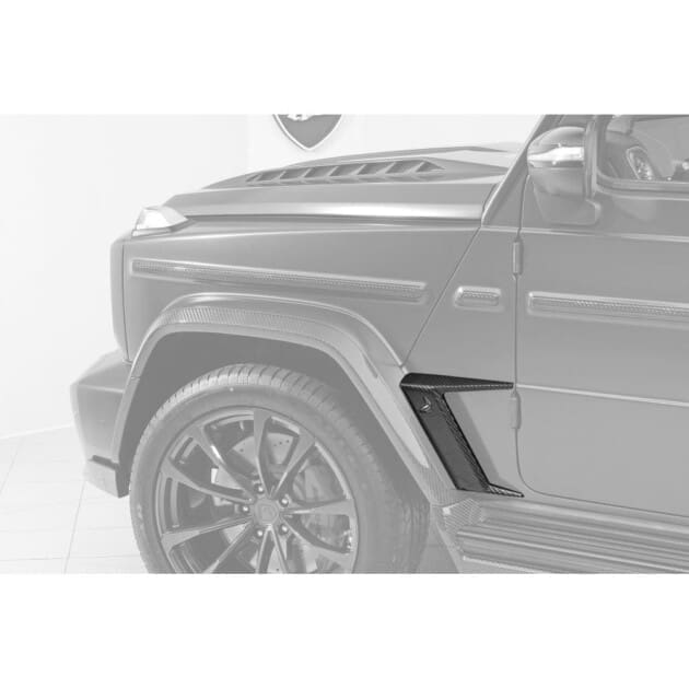 TopCar Design Teil 9 Zweiteilige Carbon Seitenverkleidung mit Shark Logo Mercedes G Klasse Inferno